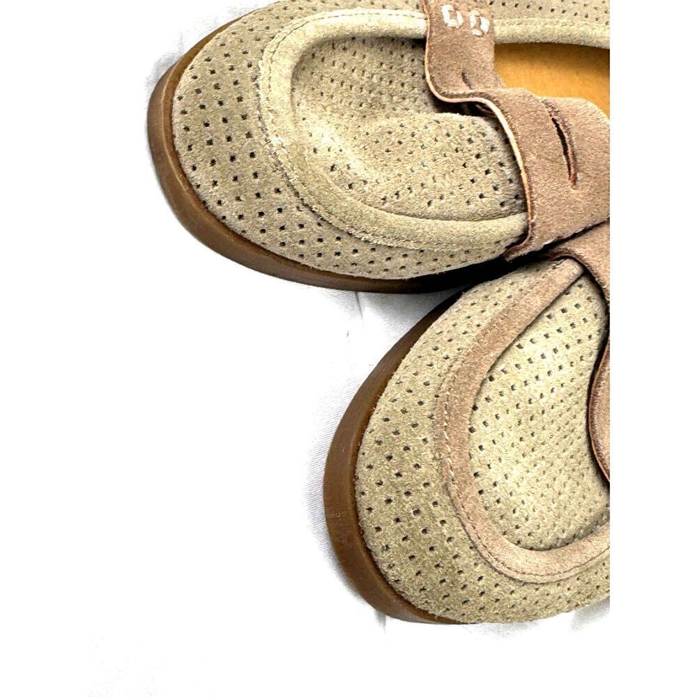 NWOB Lucky Brand Perforated Penny Loafers Beige Size 6 / See Description - Picture 5 of 10